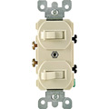 Leviton Switch Combo Qt Dplx Iv 05224-2IS